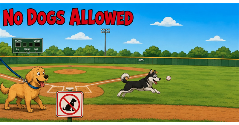 No Dogs at McCarthy & Metacomet